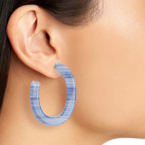 Madewell Resin Oval Hoop Earrings - Picture 5 of 6